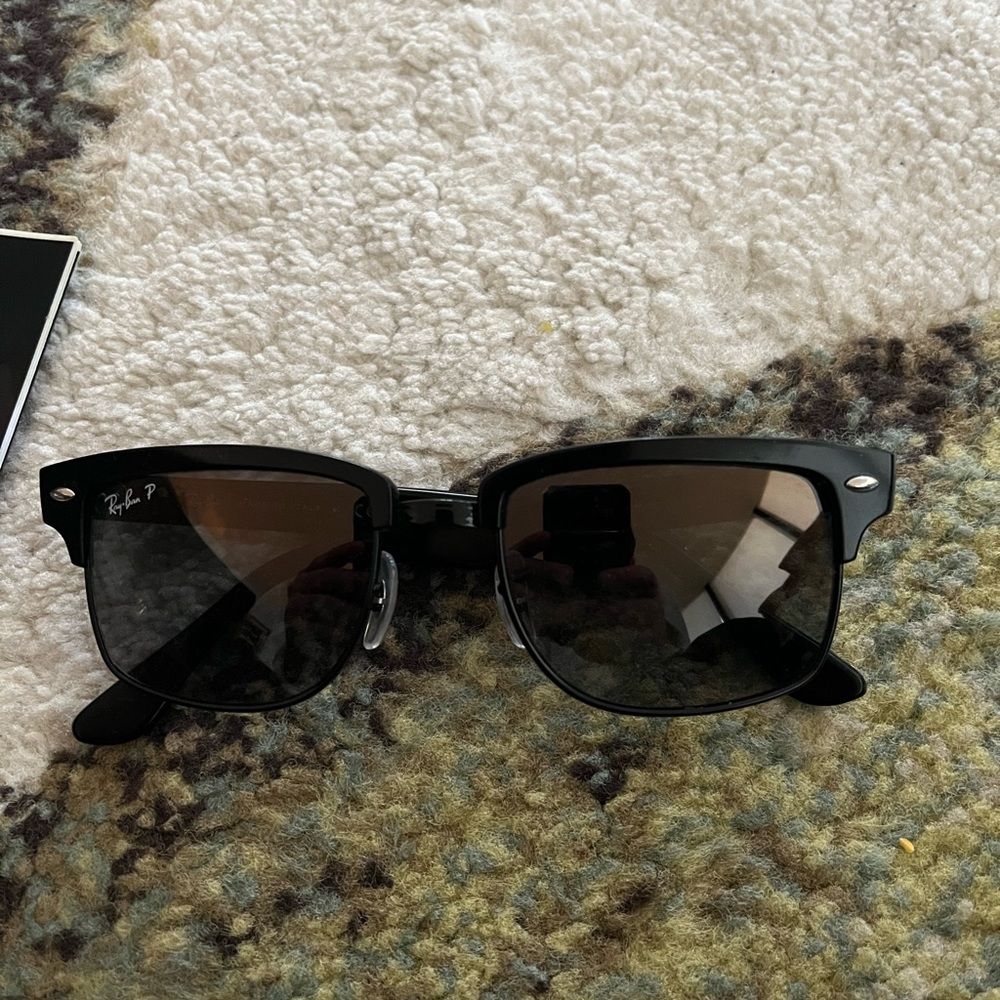 New Ray-Bans all black. Worn once at the store.